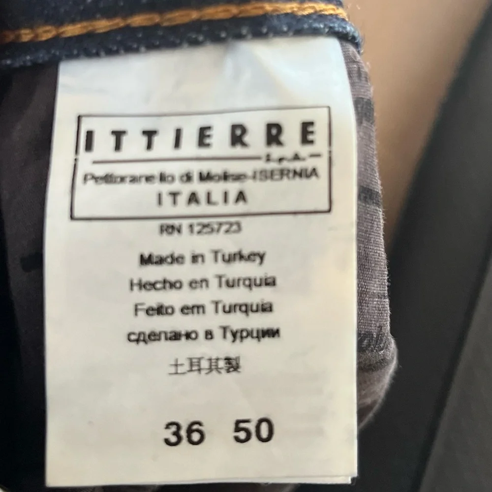 GALLIANO MENS JEANS ITTIERRE SIZE 36/50 BLUE Distressed loose fit MADE IN ITALY